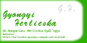 gyongyi herlicska business card